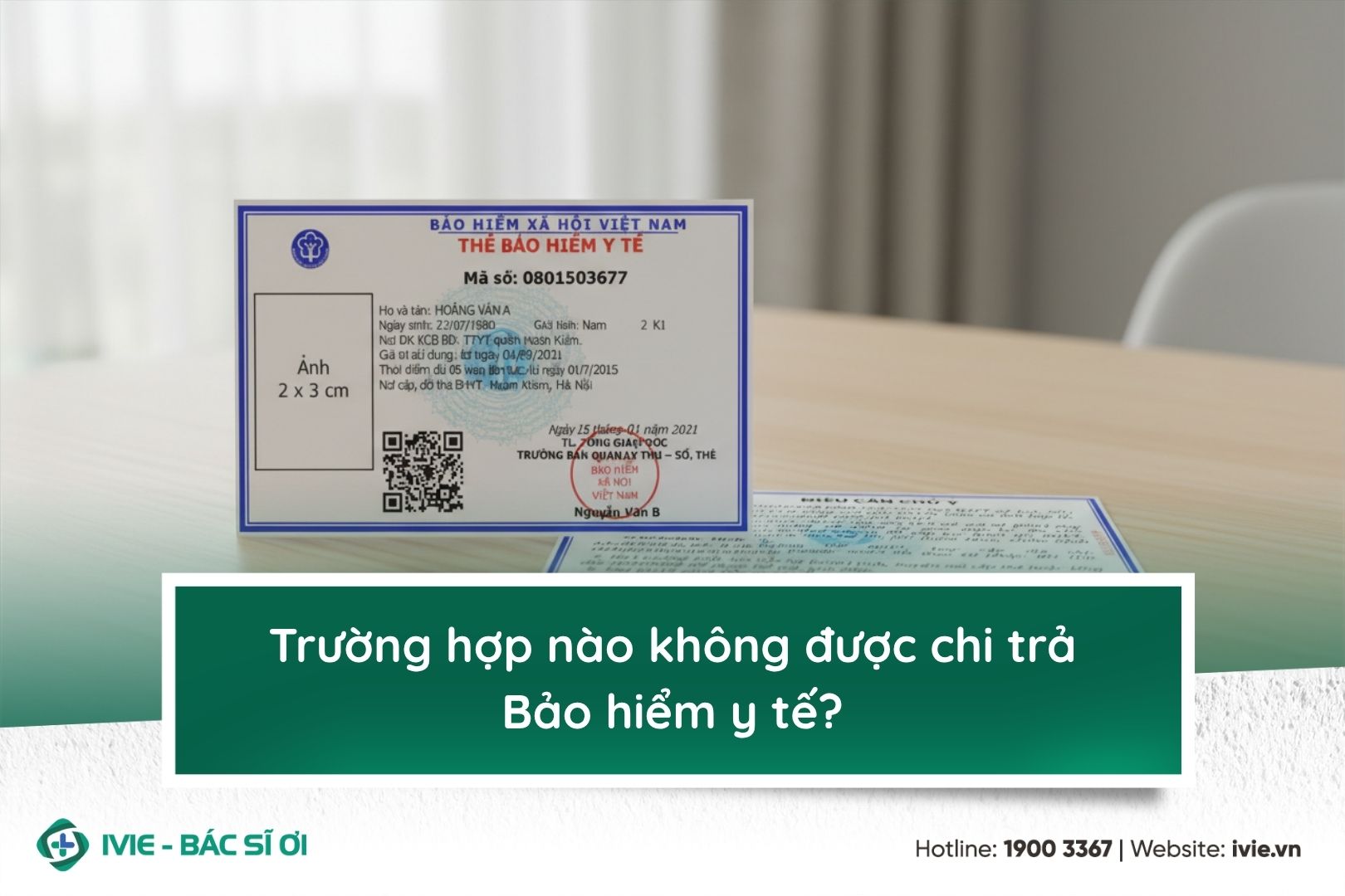 Trường hợp nào không được chi trả Bảo hiểm y tế?