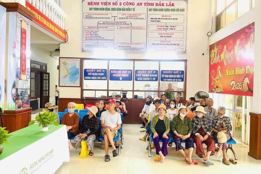 Bệnh viện số 2 Công an tỉnh Đắk Lắk có khám bảo hiểm y tế