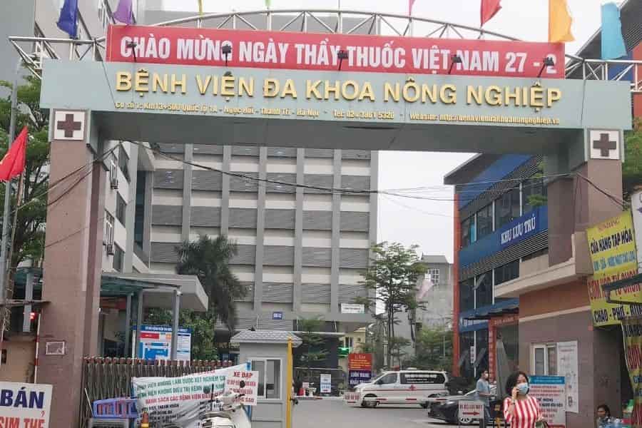 Bệnh viện Đa khoa Nông nghiệp là cơ sở phục vụ khám chữa bệnh tại Hà Nội